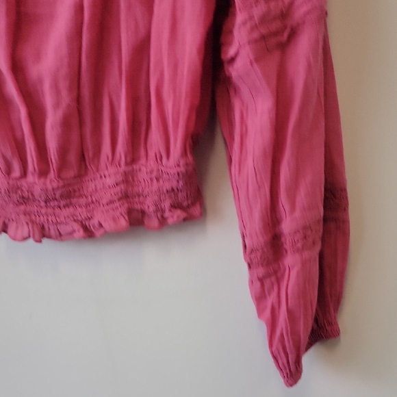 American Eagle Outfitters Pink Lace Blouse - Picture 6 of 13